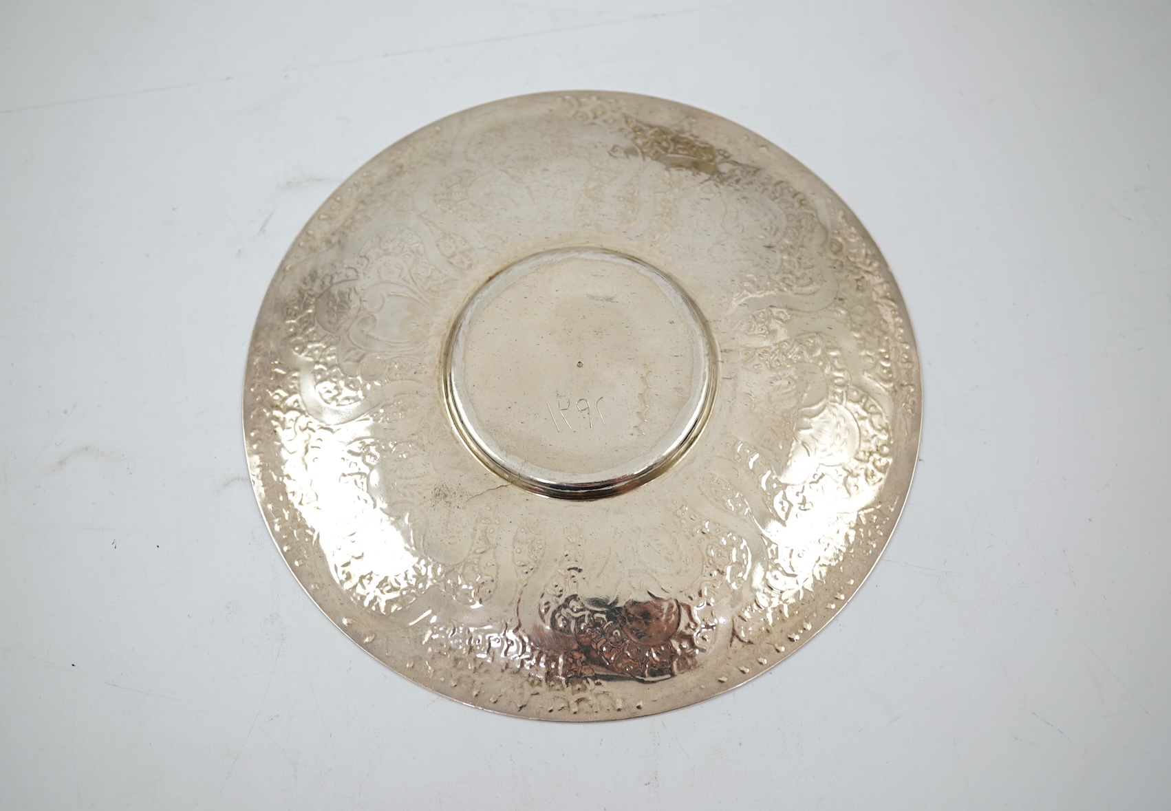 A late 19th/early 20th century Ottoman silver Sahlep cup and cover with stand